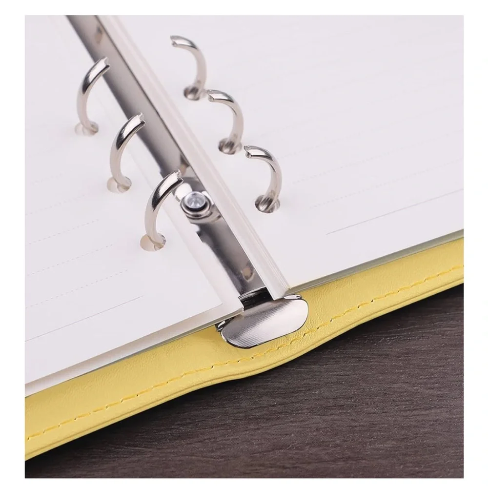 2pc Pink and Yellow A6 Ring Binder Bundle